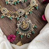 Lakshmi Pendant Green Victorian Diamond Hasli-VV1911